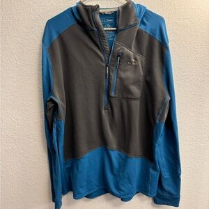 LLBean Men’s Polartec Hooded Grid Fleece